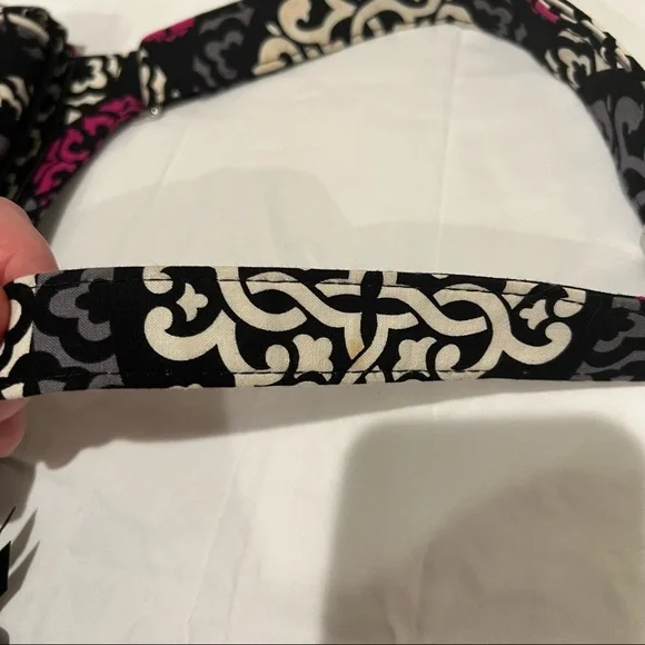 Vera Bradley Canterberry Magenta Crossbody Mailbag and Turn Locn Wallet Bundle - Picture 2 of 16